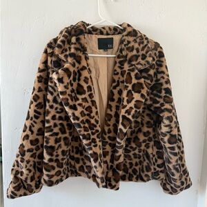 Kaii Brown Leopard Print Jacket